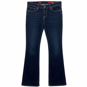 EXPRESS X2 Dark Blue Denim Laboratory Flare Leg Low Rise Jean W10 Women’s Sz 4R